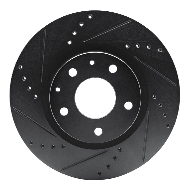 Mazda 3 Brake Rotor (1) - Front Left - DFC - Drilled and Slotted - Black - `19-`25 Mazda 3 Brake Rotor (1) - Front Left - DFC - Drilled and Slotted - Black - `19-`25