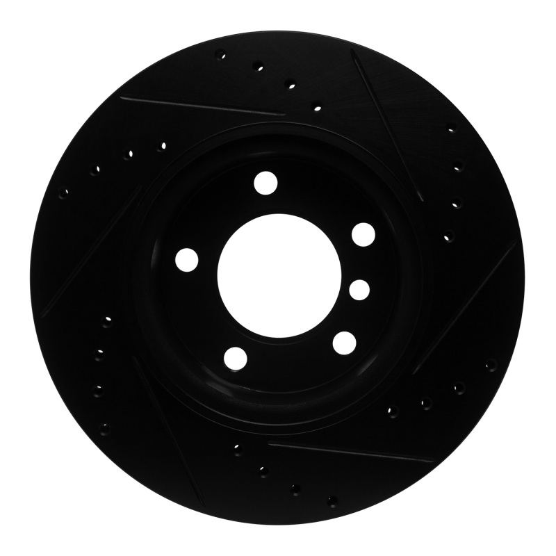 BMW 120I Brake Rotor (1) - Front Left - DFC - Drilled and Slotted - Black - `05-`07