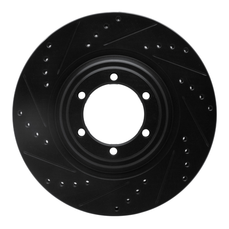 Chevrolet Colorado Brake Rotor (1) - Front Left - DFC - Drilled & Slotted - Black - `12-`18