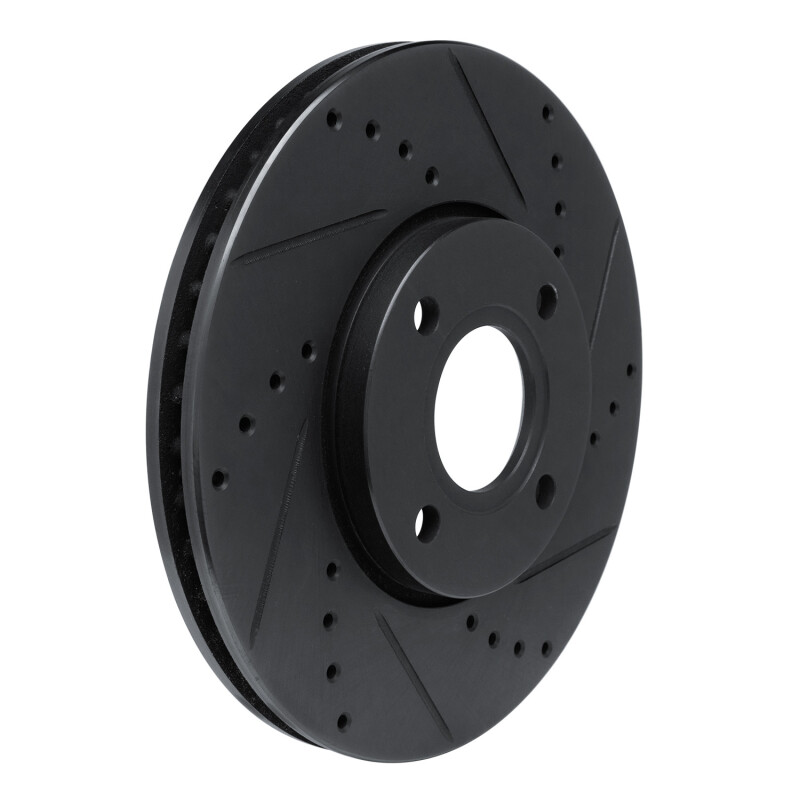 Ford Ecosport Brake Rotor (1) - Front Right - DFC - Drilled and Slotted - Black - `13-`16