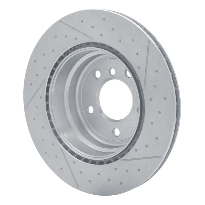 BMW 135IS Brake Rotor (1) - Rear - DFC - Dimpled and Slotted - 2013