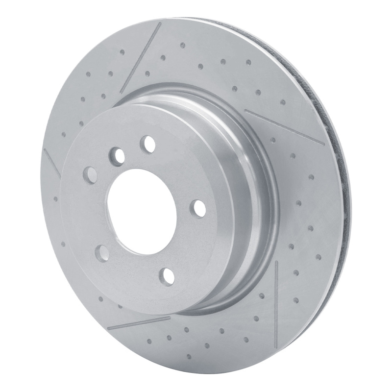 BMW 135IS Brake Rotor (1) - Rear - DFC - Dimpled and Slotted - 2013