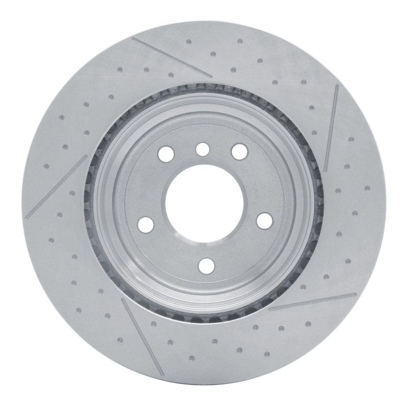BMW 135IS Brake Rotor (1) - Rear - DFC - Dimpled and Slotted - 2013