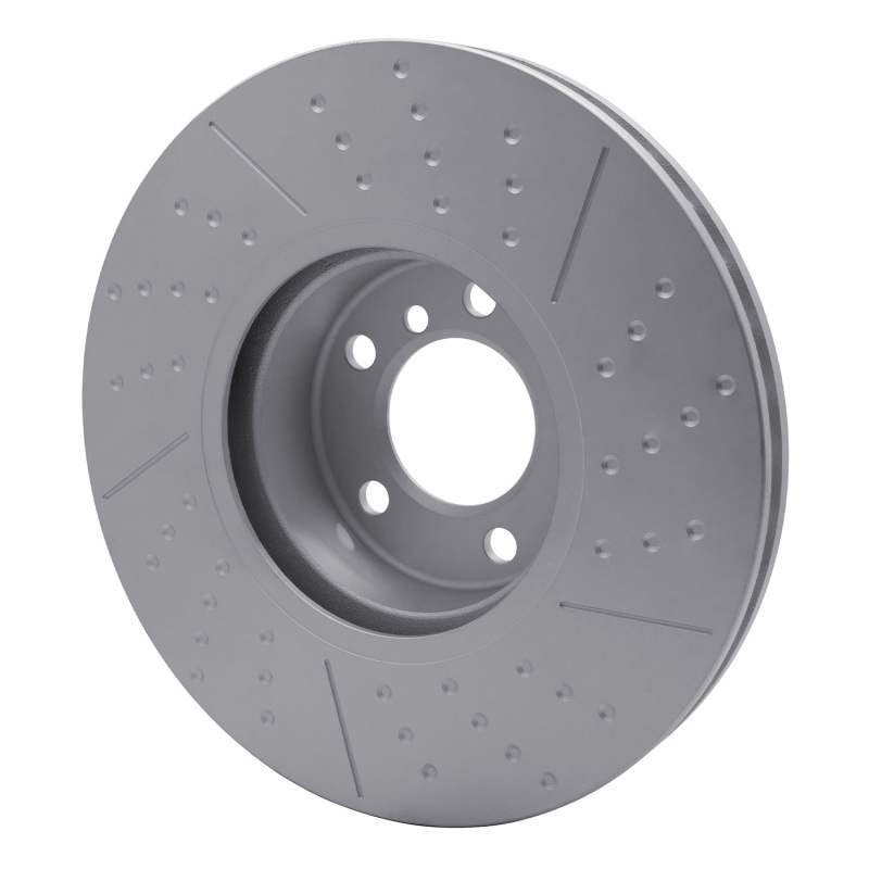 BMW 340i xDrive Brake Rotor (1) - Front - DFC - GeoSPEC Coated Rotor - Dimpled and Slotted - `12-`21