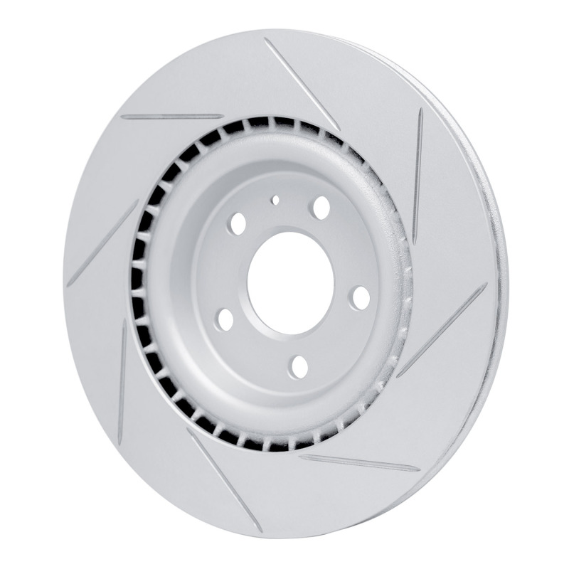 Audi A6 Brake Rotor (1) - Rear Left - DFC - Slotted Geoperformance - `08-`25