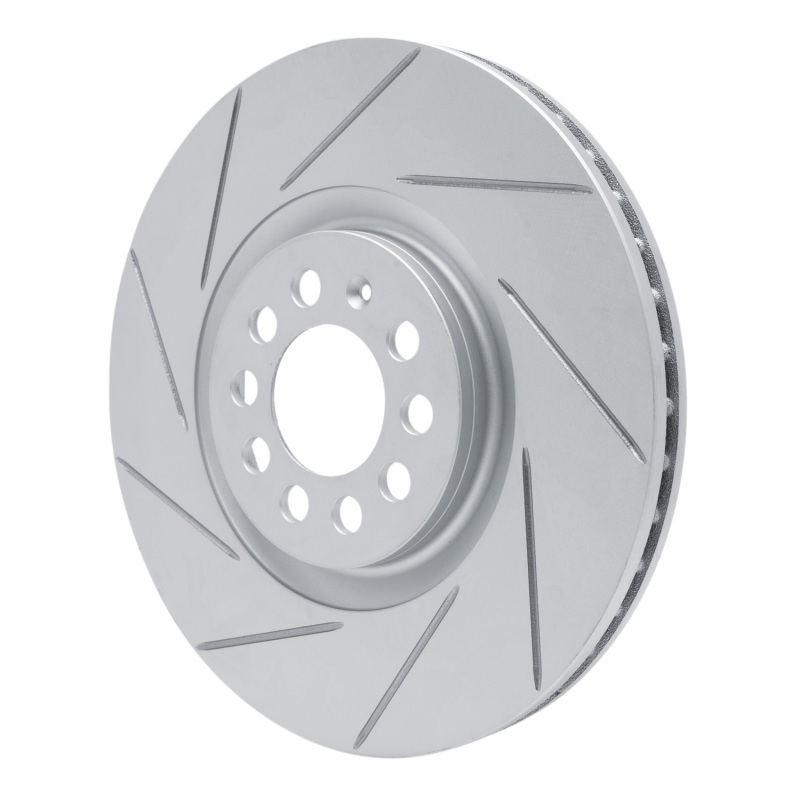 Audi TT Brake Rotor (1) - Front Left - DFC - Slotted Geoperformance - `00-`06