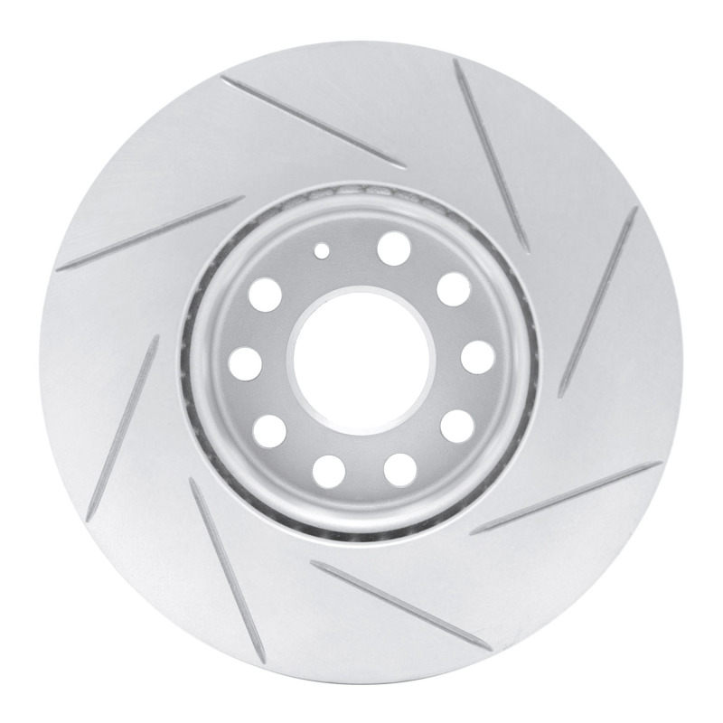 Audi A3 Brake Rotor (1) - Front Left - DFC - Slotted Geoperformance - `05-`25