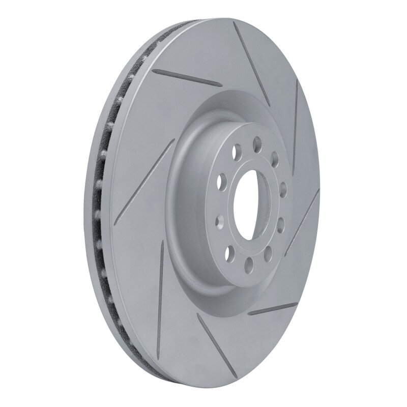 Audi S3 Brake Rotor (1) - Front Right - DFC - Geoperf Slotted - `06-`13