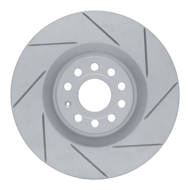 Audi S3 Brake Rotor (1) - Front Right - DFC - Geoperf Slotted - `06-`13