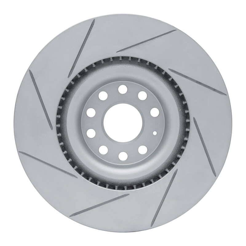 Audi S3 Brake Rotor (1) - Front Right - DFC - Geoperf Slotted - `06-`13