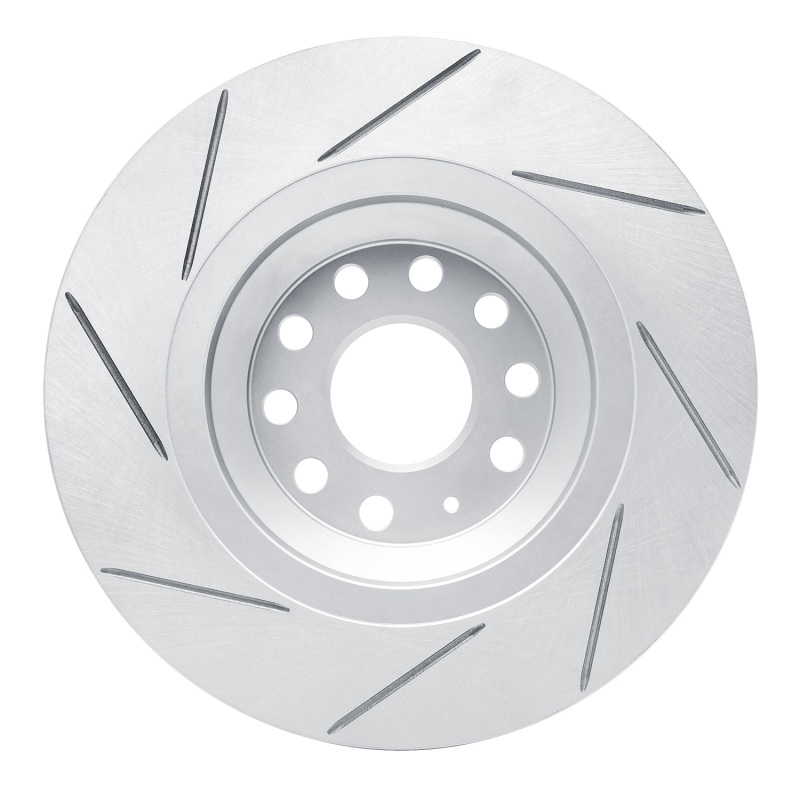 Audi Q3 Brake Rotor (1) - Rear Right - DFC - Slotted Geoperformance - `06-`25