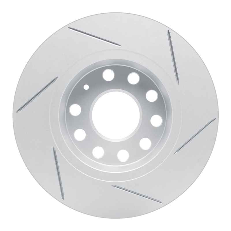 Audi A3 Quattro Brake Rotor (1) - Rear Left - DFC - Slotted Geoperformance - `05-`25