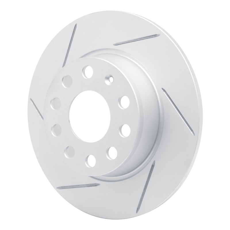 Audi A3 Quattro Brake Rotor (1) - Rear Left - DFC - Slotted Geoperformance - `05-`25