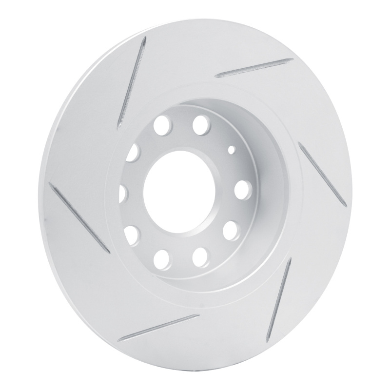 Audi A3 Quattro Brake Rotor (1) - Rear Left - DFC - Slotted Geoperformance - `05-`25