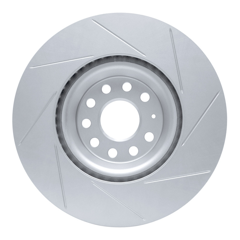 Audi S3 Brake Rotor (1) - Front Left - DFC - Slotted Geoperformance - `12-`25