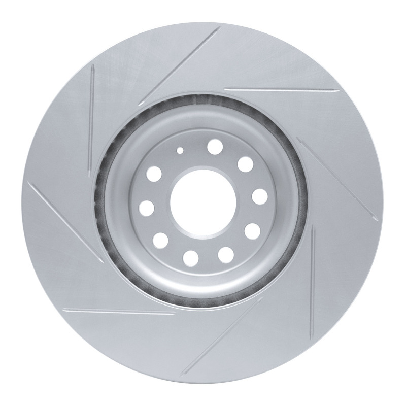 Audi S3 Brake Rotor (1) - Front Right - DFC - Slotted Geoperformance - `12-`25