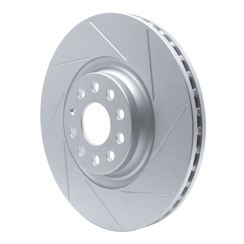 Audi S3 Brake Rotor (1) - Front Right - DFC - Slotted Geoperformance - `12-`25