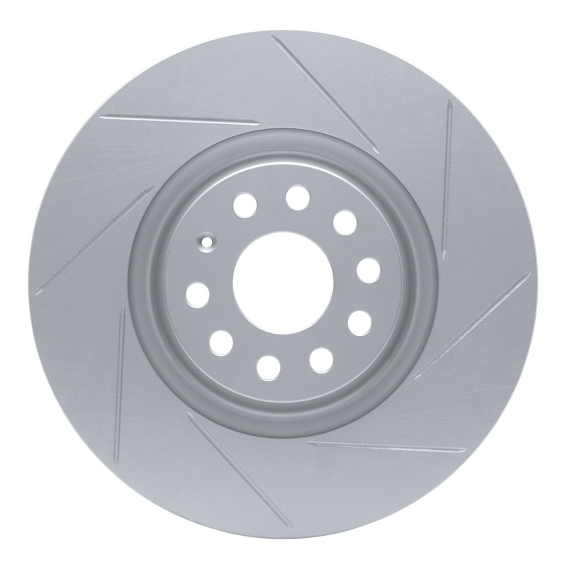Audi S3 Brake Rotor (1) - Front Right - DFC - Slotted Geoperformance - `12-`25