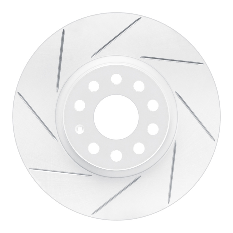 Audi TT Quattro Brake Rotor (1) - Front Left - DFC - Slotted Geoperformance - `05-`25
