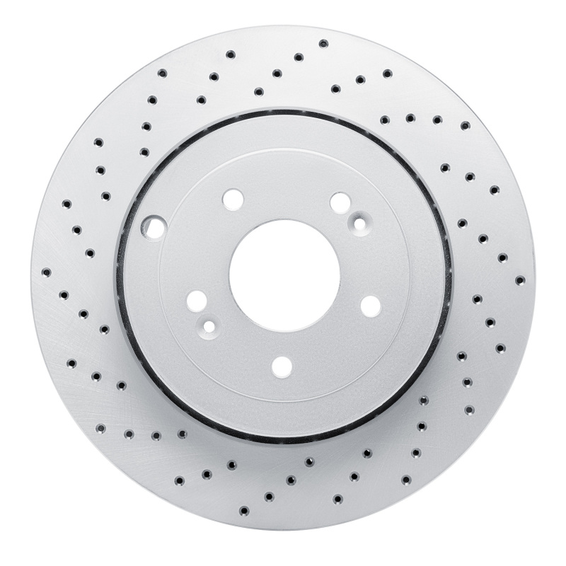 Hyundai Genesis Coupe Brake Rotor (1) - Rear Left - DFC - Drilled Geoperformance - `10-`16