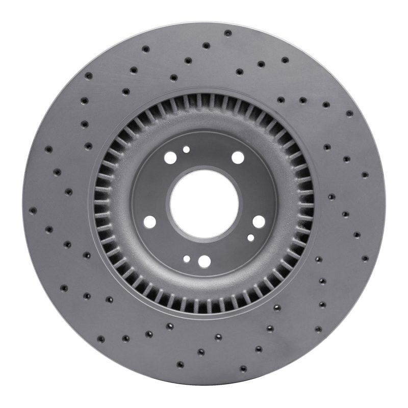 Genesis G80 Brake Rotor (1) - Front Right - DFC - Drilled Geoperformance - `11-`17