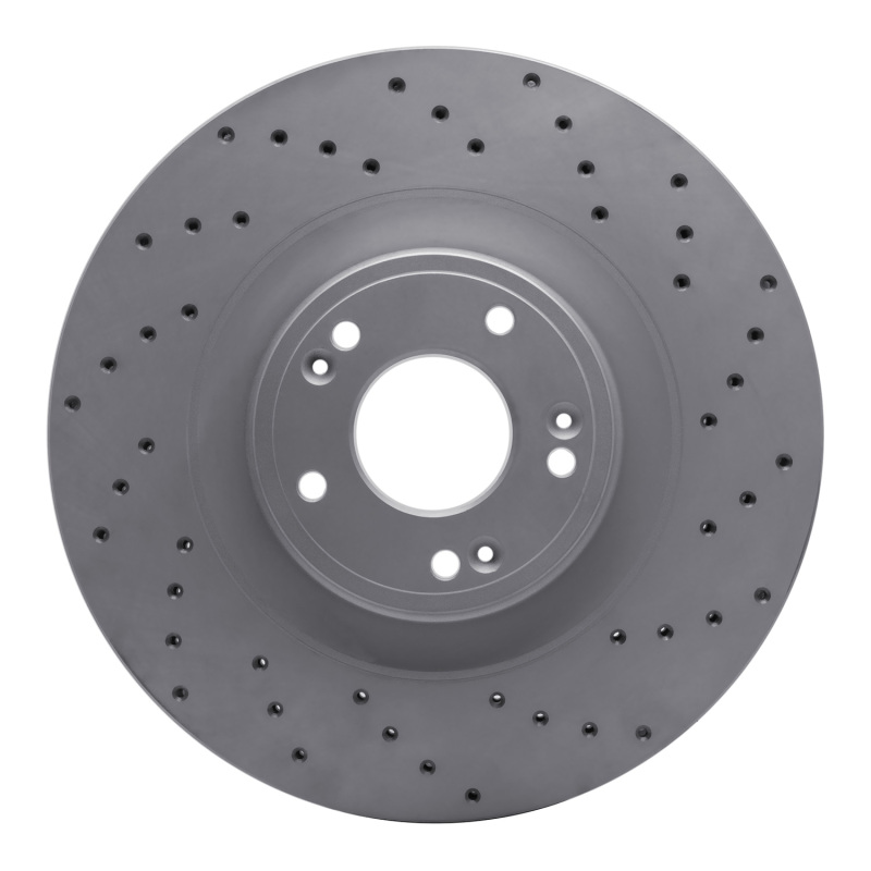 Genesis G80 Brake Rotor (1) - Front Right - DFC - Drilled Geoperformance - `11-`17