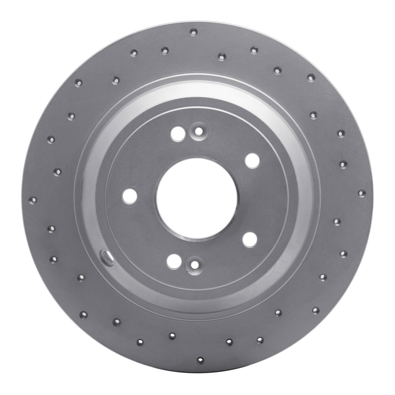 Genesis G80 Brake Rotor (1) - Rear Left - DFC - Drilled Geoperformance - `09-`20