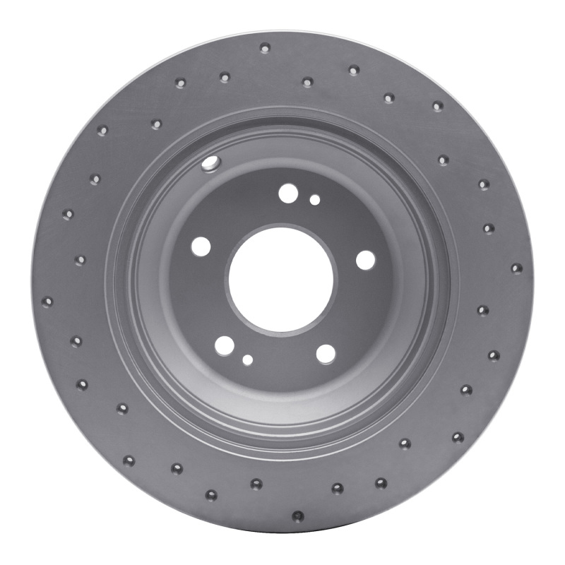 Genesis G80 Brake Rotor (1) - Rear Right - DFC - Drilled Geoperformance - `09-`20