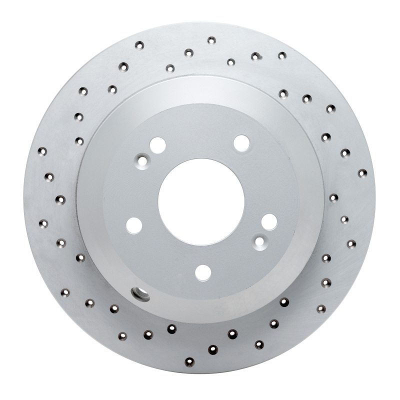 Hyundai Santa Fe Sport Brake Rotor (1) - Rear Left - DFC - Geoperformance Drilled - `10-`21