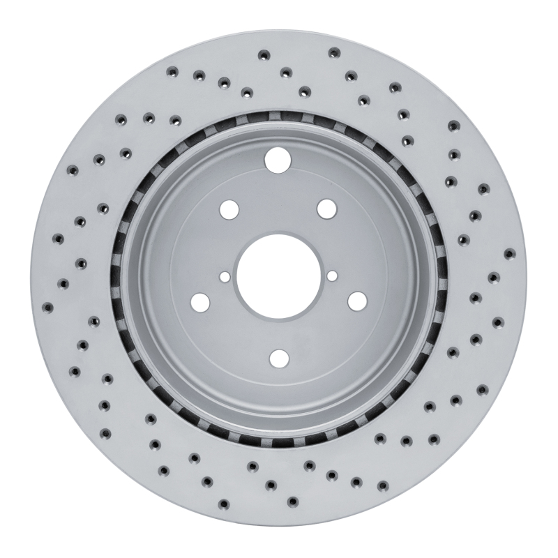 Subaru WRX Brake Rotor (1) - Rear Left - DFC - Geoperf Drilled - `08-`20