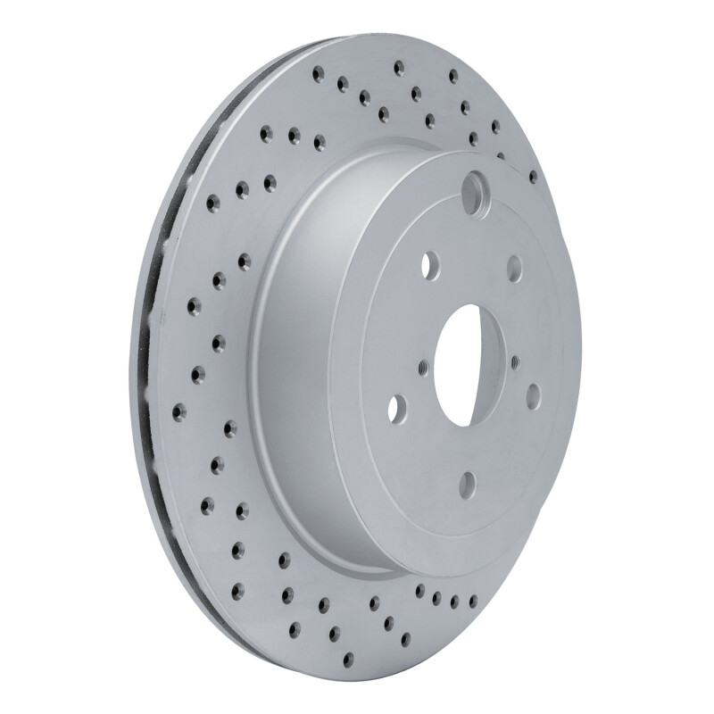 Subaru WRX Brake Rotor (1) - Rear Right - DFC - Drilled Geoperformance - `08-`20