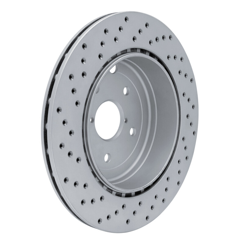 Subaru WRX Brake Rotor (1) - Rear Right - DFC - Drilled Geoperformance - `08-`20