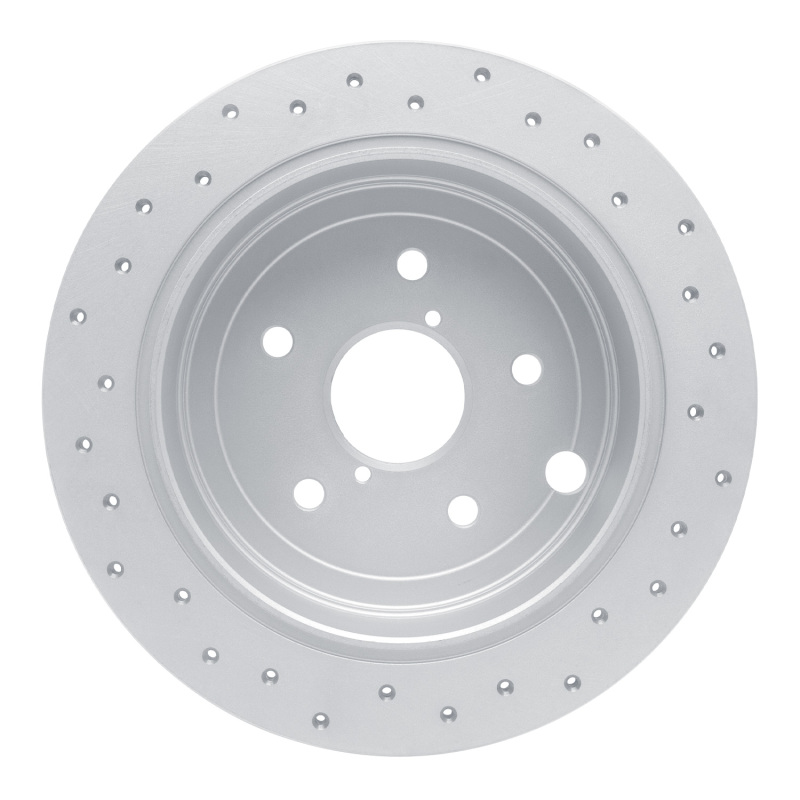 Subaru WRX Brake Rotor (1) - Rear Left - DFC - Drilled Geoperformance - `15-`21