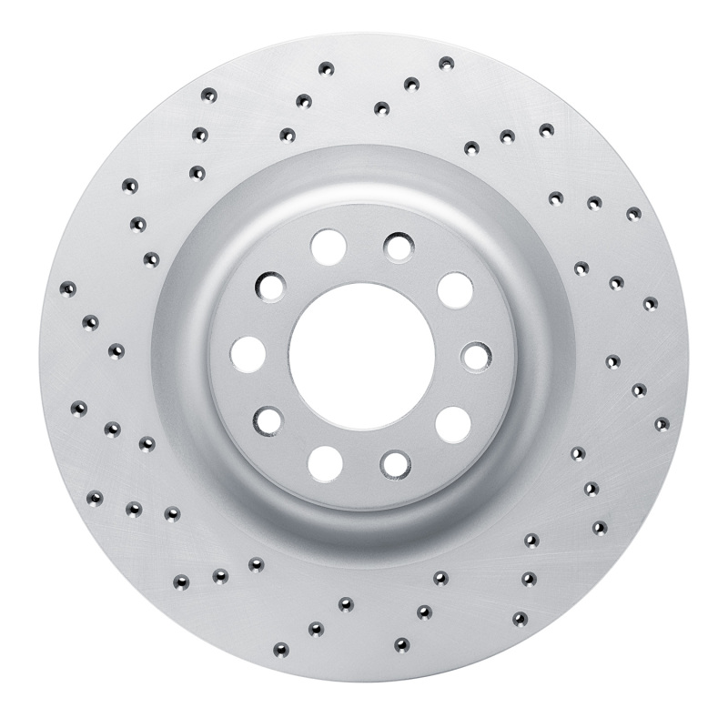 Alfa Romeo Giulia Brake Rotor (1) - Rear Left - DFC - Geoperformance Drilled - `17-`25