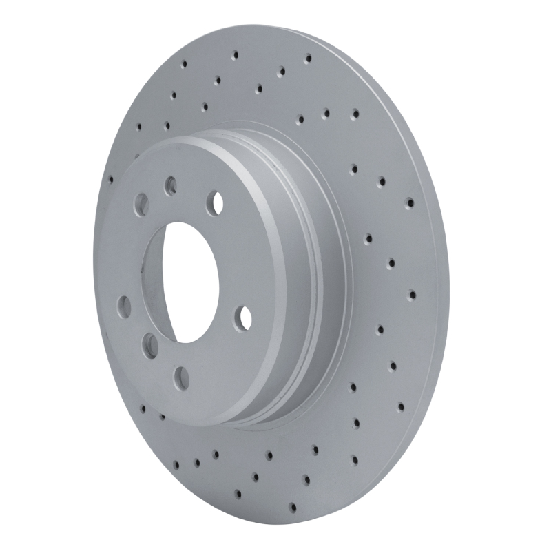 BMW 850Csi Brake Rotor (1) - Rear Left - DFC - Drilled Geoperformance - `91-`01