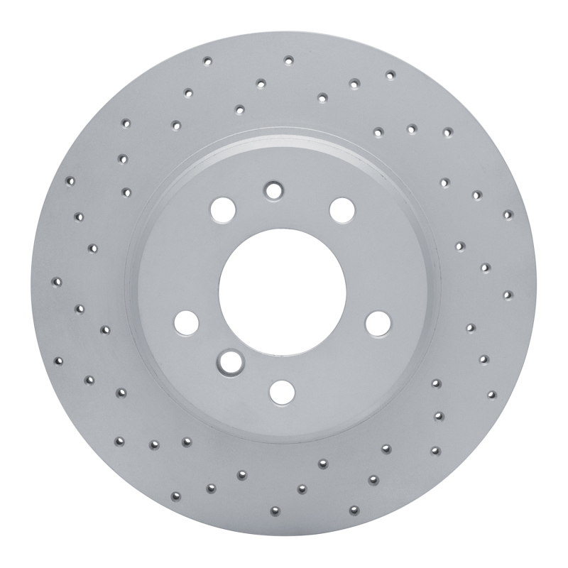 BMW 850Csi Brake Rotor (1) - Rear Left - DFC - Drilled Geoperformance - `91-`01