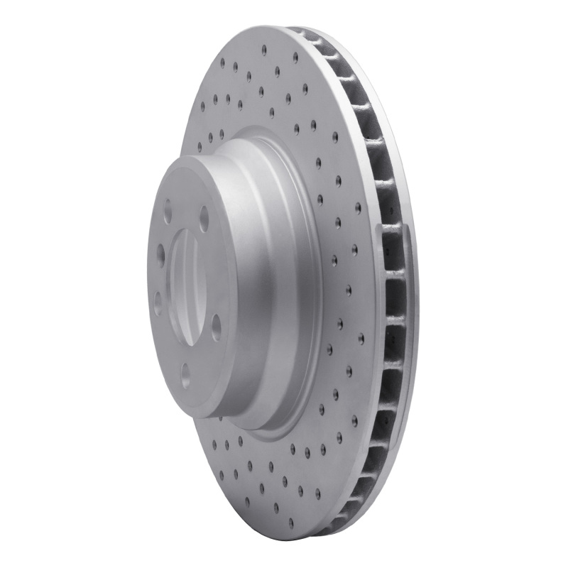 BMW 760Li Brake Rotor (1) - Front Right - DFC - Drilled Geoperformance - `02-`08