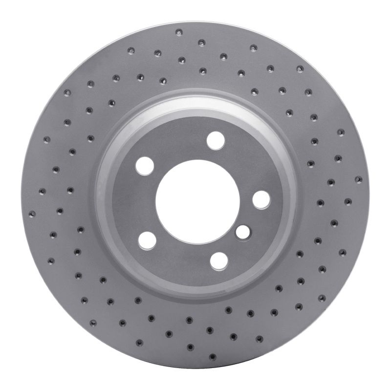 BMW 760Li Brake Rotor (1) - Front Right - DFC - Drilled Geoperformance - `02-`08