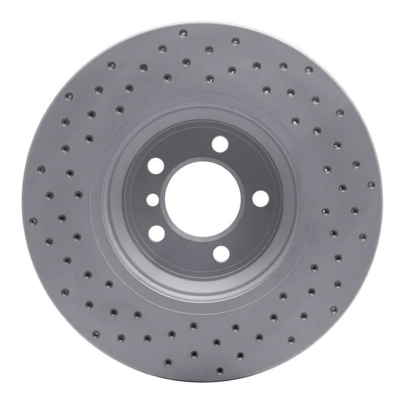 BMW 760Li Brake Rotor (1) - Front Right - DFC - Drilled Geoperformance - `02-`08