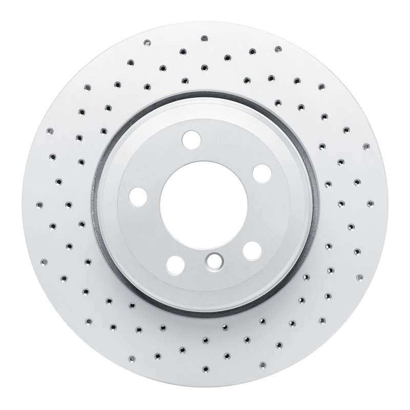 BMW 745Li Brake Rotor (1) - Rear Left - DFC - Drilled Geoperformance - `02-`05