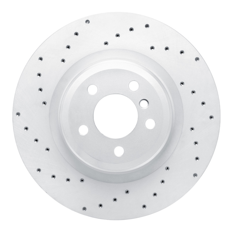 BMW 750Li Brake Rotor (1) - Rear Left - DFC - Drilled Geoperformance - `09-`19