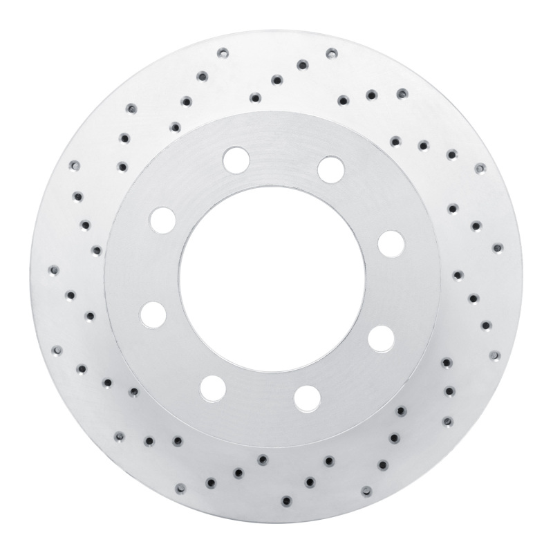 Dodge Ram 3500 Brake Rotor (1) - Front Left - DFC - Drilled Geoperformance - `03-`08