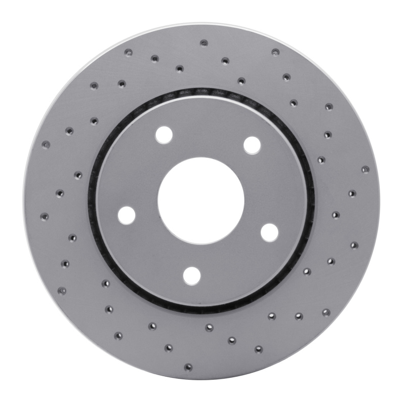 Chrysler Town & Country Brake Rotor (1) - Front Right - DFC - Drilled Geoperformance Rotor - `08-`16