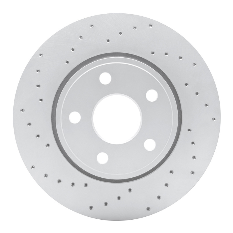 Dodge Durango Brake Rotor (1) - Front Left - DFC - Drilled Geoperformance Rotor - `11-`22
