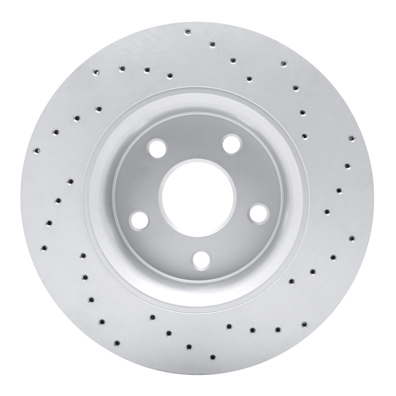 Dodge Durango Brake Rotor (1) - Front Left - DFC - Drilled Geoperformance Rotor - `11-`22