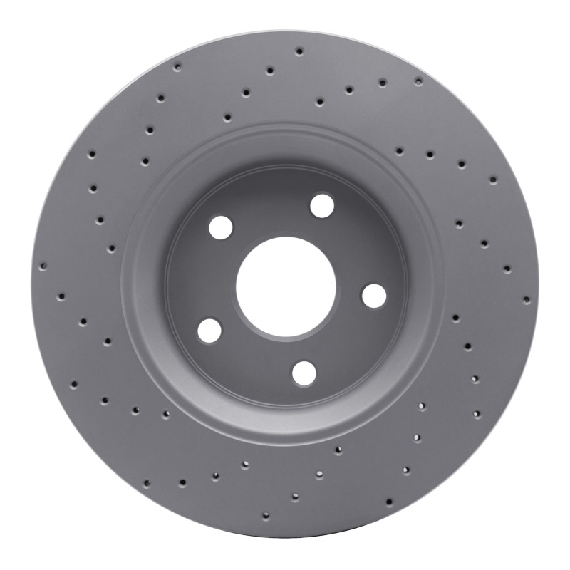 Dodge Durango Brake Rotor (1) - Front Right - DFC - Geoperformance Drilled - `11-`25