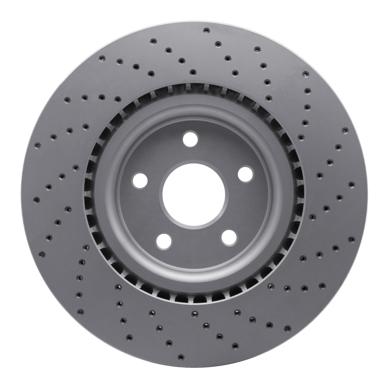 Dodge Durango Brake Rotor (1) - Front Left - DFC - Drilled Geoperformance - `12-`25