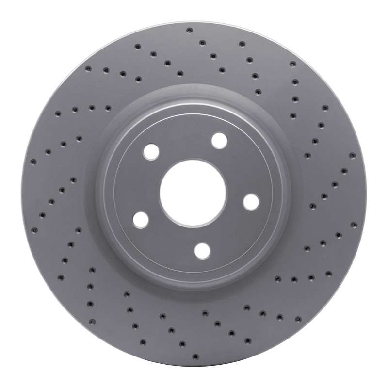 Dodge Durango Brake Rotor (1) - Front Right - DFC - Geoperformance Drilled - `12-`25