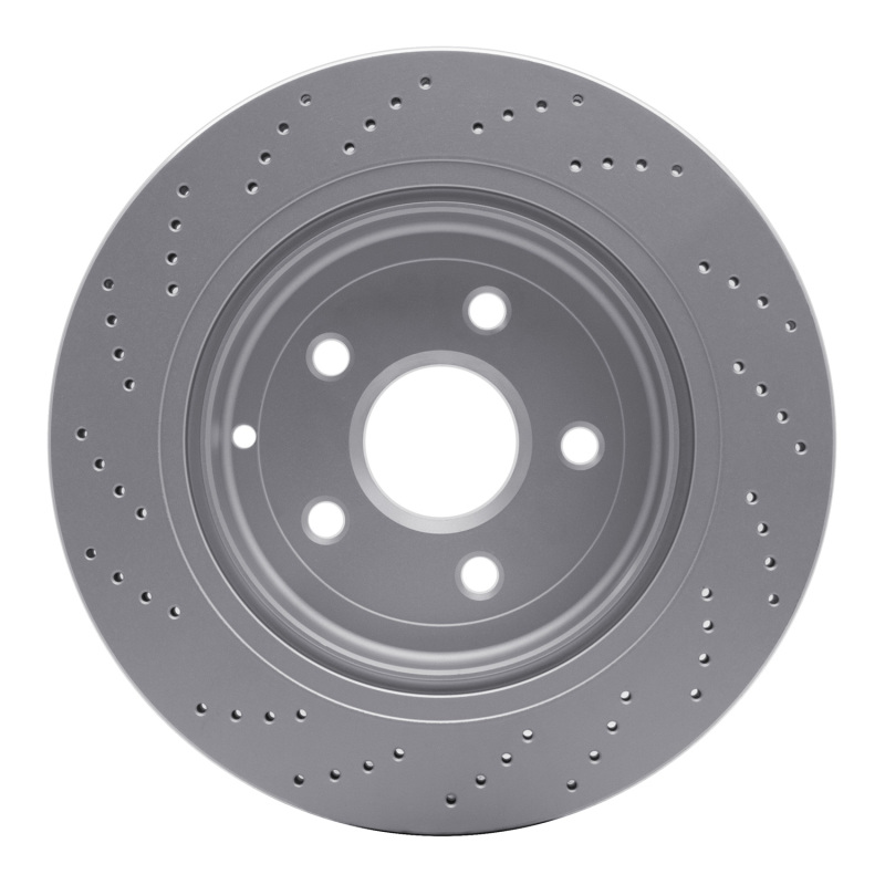 Chevrolet SS Brake Rotor (1) - Rear Right - DFC - Drilled Geoperformance - `08-`17