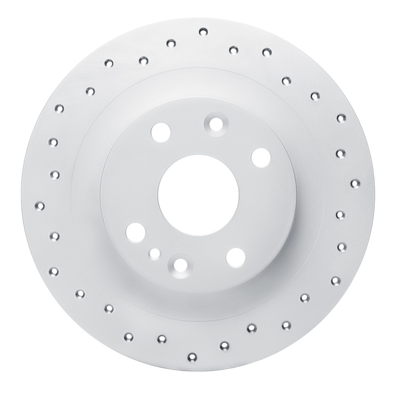 Ford Escort Brake Rotor (1) - Rear Left - DFC - Drilled Geoperformance - `90-`03